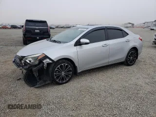 2014 Toyota Corolla L with VIN 5YFBURHE8EP072076, listed as a Copart auction lot 75488504 with 92,596 mi miles and Salvage title. Bid and sale history available at DreamBid. Image 1.