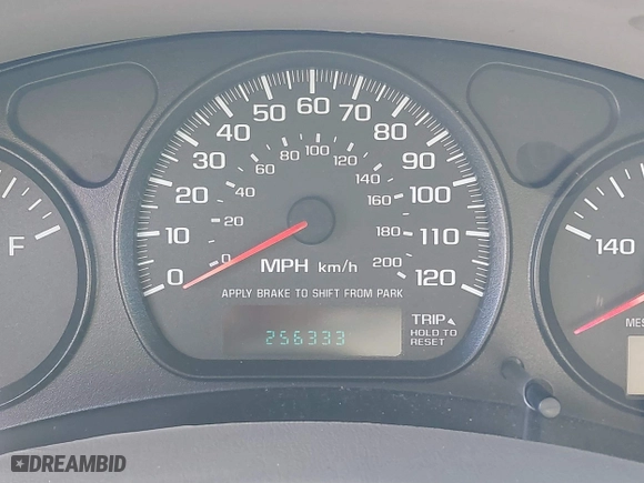 2003 Chevrolet Impala with VIN 2G1WF52E139418374, listed as a IAAI auction lot 40783943 with 256,333 mi miles. Bid and sale history available at carsss.com. Image 7.