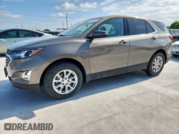 2018 Chevrolet Equinox LT with VIN 3GNAXJEV7JS592122, listed as a Copart auction lot 59897695 with 41,444 mi miles and Salvage title. Bid and sale history available at DreamBid. Image 1.