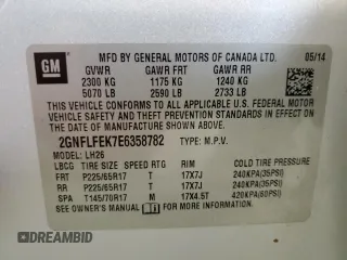 2014 Chevrolet Equinox LT with VIN 2GNFLFEK7E6358782, listed as a Copart auction lot 56363265 with 146,339 mi miles and Clean Title. Bid and sale history available at DreamBid. Image 13.