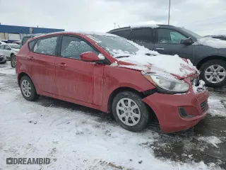 2013 Hyundai Accent GL with VIN KMHCT5AEXDU131393, listed as a Copart auction lot 45369305 with 65,798 mi miles and Clean Title. Bid and sale history available at carsss.com. Image 4.