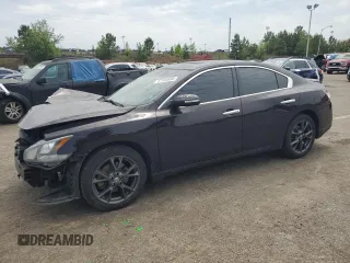 2014 Nissan Maxima SV z VIN 1N4AA5AP9EC454320, wystawiony jako Copart lot #57100695 z przebiegiem 149 083 mil mil oraz Szkoda całkowita • Salvage title. Historia ofert i sprzedaży dostępna na DreamBid. Obrazek 1.