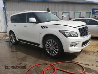 2017 Infiniti QX80 with VIN JN8AZ2NE9H9157578, listed as a Copart auction lot 69190003 with 75,774 mi miles. Bid and sale history available at carsss.com. Image 4.
