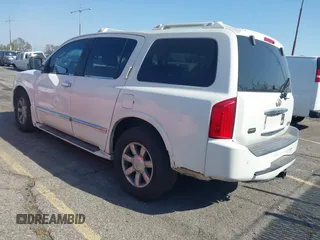 2005 Infiniti QX56 with VIN 5N3AA08A05N801653, listed as a IAAI auction lot 41992769 with 133,373 mi miles. Bid and sale history available at carsss.com. Image 3.