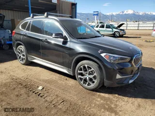 2020 BMW X1 xDrive28i with VIN WBXJG9C04L5P16314, listed as a Copart auction lot 46709905 with 45,064 mi miles and Salvage Title. Bid and sale history available at carsss.com. Image 4.