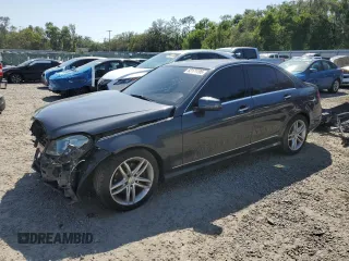 2013 Mercedes-Benz C-Class C 250 Sport with VIN WDDGF4HB1DR277080, listed as a Copart auction lot 52171195 with 130,012 mi miles and Salvage Title. Bid and sale history available at carsss.com. Image 1.