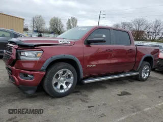 2020 Ram 1500 Big Horn with VIN 1C6SRFFT3LN264203, listed as a Copart auction lot 50809765 with 81,018 mi miles and Salvage Title. Bid and sale history available at carsss.com. Image 1.