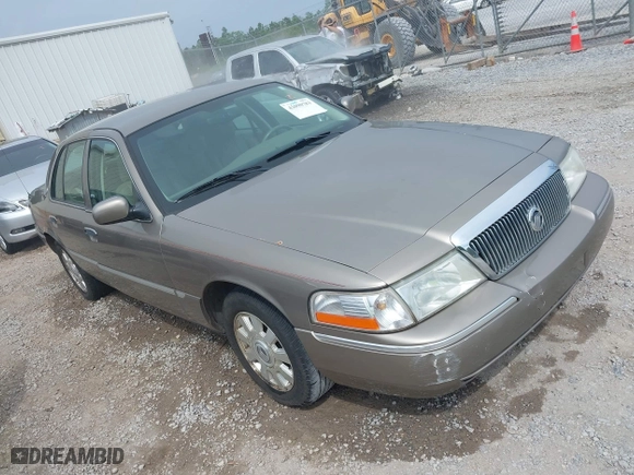 2005 Mercury Grand Marquis LS Premium with VIN 2MEFM75W35X654244, listed as a IAAI auction lot 42090783 with 120,033 mi miles. Bid and sale history available at carsss.com. Image 1.