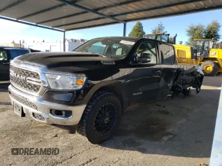 2022 Ram 1500 Big Horn z VIN 1C6SRFMT1NN327594, wystawiony jako Copart lot #41507315 z przebiegiem 52 343 mil mil oraz Szkoda całkowita • Salvage title. Historia ofert i sprzedaży dostępna na DreamBid. Obrazek 1.