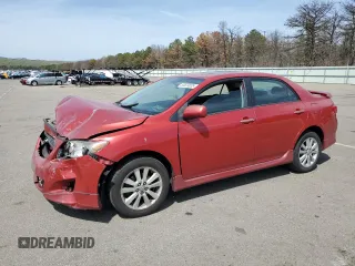 2010 Toyota Corolla with VIN 2T1BU4EE2AC452483, listed as a Copart auction lot 53624035 with 135,375 mi miles and Salvage Title. Bid and sale history available at carsss.com. Image 1.