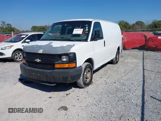 2008 Chevrolet Express Cargo Van with VIN 1GCGG25C281182749, listed as a IAAI auction lot 41686625 with 222,625 mi miles. Bid and sale history available at carsss.com. Image 2.