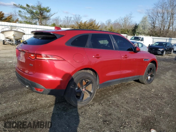 2017 Jaguar F-Pace 35t Premium with VIN SADCJ2BV1HA090591, listed as a Copart auction lot 51320405 with 133,312 mi miles and Clean Title. Bid and sale history available at DreamBid. Image 3.