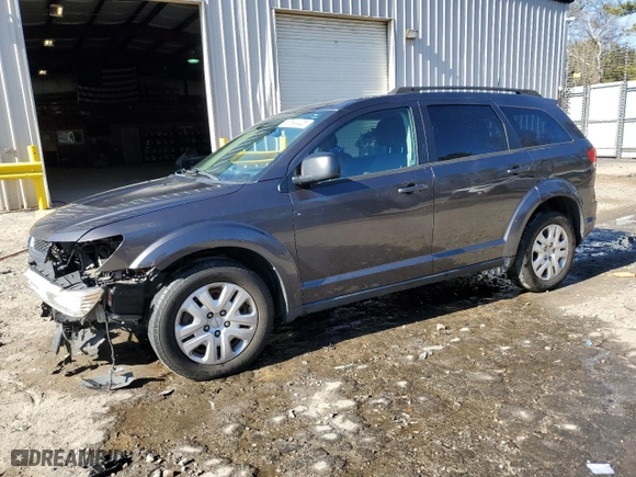 2019 Dodge Journey SE Value Pkg with VIN 3C4PDCAB7KT747038, listed as a Copart auction lot 87844425 with 118,019 mi miles and Salvage Title. Bid and sale history available at carsss.com. Image 1.