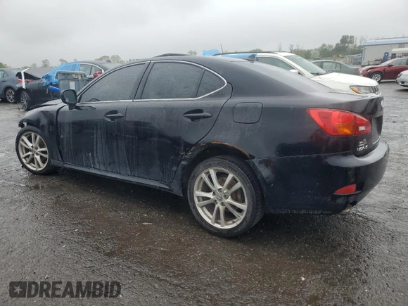 2008 Lexus IS 250 with VIN JTHBK262482073880, listed as a Copart auction lot 58174505 with 176,582 mi miles and Salvage title. Bid and sale history available at DreamBid. Image 2.