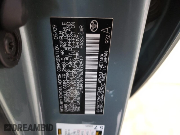 2010 Toyota Camry z VIN JTNBF3EK3A3002517, wystawiony jako Copart lot #57753675 z przebiegiem 196 094 mil mil oraz Szkoda całkowita • Salvage title. Historia ofert i sprzedaży dostępna na DreamBid. Obrazek 12.