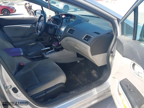 2014 Honda Civic Hybrid with VIN 19XFB4F23EE001744, listed as a IAAI auction lot 41261440 with 196,201 mi miles. Bid and sale history available at carsss.com. Image 5.