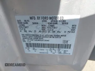 2006 Ford F-150 XL with VIN 1FTRF14546NA13640, listed as a IAAI auction lot 42745878 with 204,732 mi miles and . Bid and sale history available at DreamBid. Image 9.