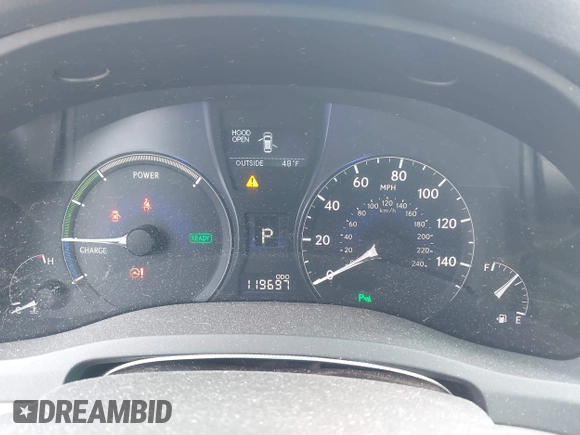 2010 Lexus RX 450h with VIN JTJZB1BA1A2401721, listed as a IAAI auction lot 41732065 with 119,697 mi miles and . Bid and sale history available at DreamBid. Image 7.