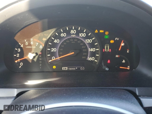 2005 Honda Odyssey TOURING with VIN 5FNRL38865B009529, listed as a Copart auction lot 50259815 with 198,999 mi miles and Salvage Title. Bid and sale history available at carsss.com. Image 9.