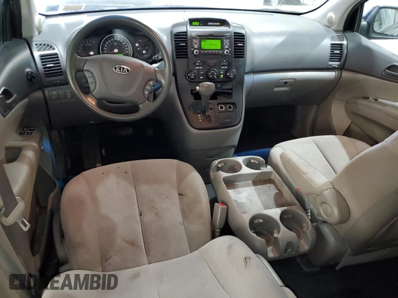 2010 Kia Sedona LX with VIN KNDMG4C3XA6355279, listed as a Copart auction lot 74080134 with 157,006 mi miles and Salvage Title. Bid and sale history available at carsss.com. Image 8.