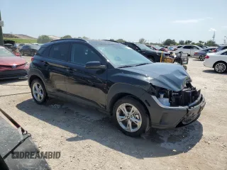 2023 Hyundai Kona SEL with VIN KM8K3CAB5PU010605, listed as a Copart auction lot 55762195 with 13,314 mi miles and Salvage Title. Bid and sale history available at DreamBid. Image 4.