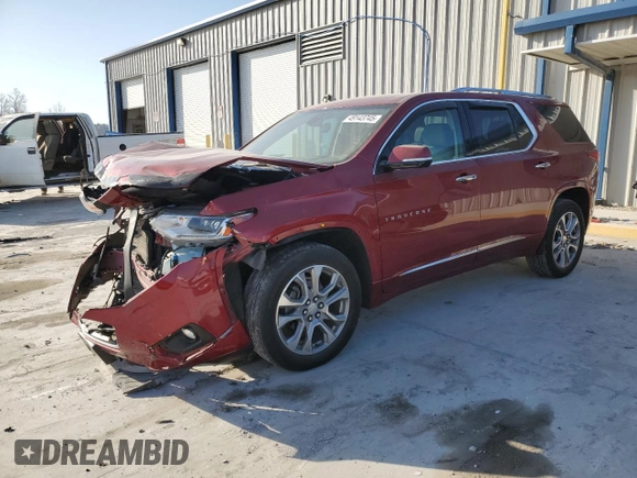 2020 Chevrolet Traverse Premier with VIN 1GNEVKKW3LJ215432, listed as a Copart auction lot 49143745 with 52,853 mi miles and Salvage title. Bid and sale history available at DreamBid. Image 1.