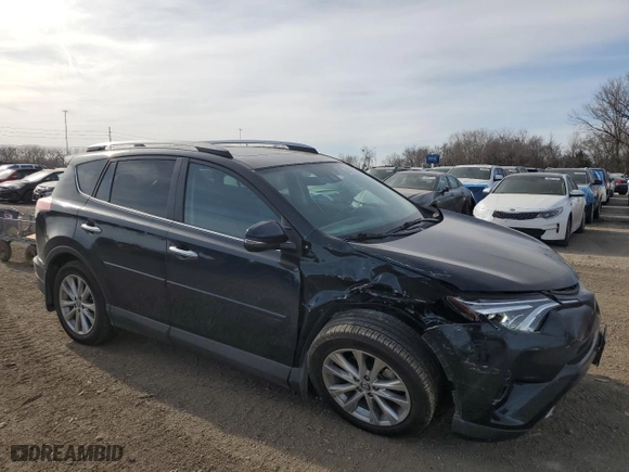 2018 Toyota RAV4 Limited with VIN 2T3DFREV8JW760652, listed as a Copart auction lot 48777085 with 66,049 mi miles and Salvage Title. Bid and sale history available at carsss.com. Image 4.