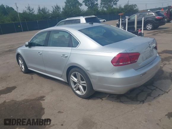 2014 Volkswagen Passat SE with VIN 1VWBT7A37EC039074, listed as a IAAI auction lot 42439583 with 109,654 mi miles and . Bid and sale history available at DreamBid. Image 3.