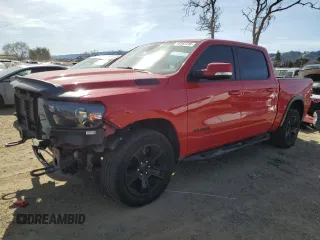 2020 Ram 1500 Big Horn with VIN 1C6SRFFT4LN326031, listed as a Copart auction lot 46547215 with 144,151 mi miles and Salvage Title. Bid and sale history available at carsss.com. Image 1.