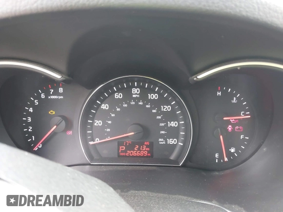 2015 Kia Sorento LX with VIN 5XYKT4A77FG601170, listed as a IAAI auction lot 42080945 with 206,689 mi miles. Bid and sale history available at carsss.com. Image 7.