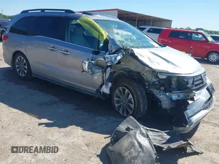 2022 Honda Odyssey EX-L z VIN 5FNRL6H76NB002461, wystawiony jako IAAI lot #42080917 z przebiegiem Nie podano mil oraz . Historia ofert i sprzedaży dostępna na DreamBid. Obrazek 1.