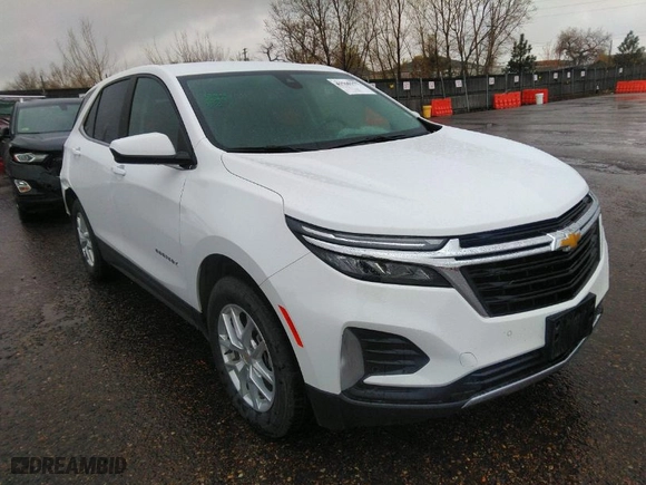 2024 Chevrolet Equinox LT with VIN 3GNAXUEG5RL353239, listed as a IAAI auction lot 41960157 with 23,443 mi miles. Bid and sale history available at carsss.com. Image 1.