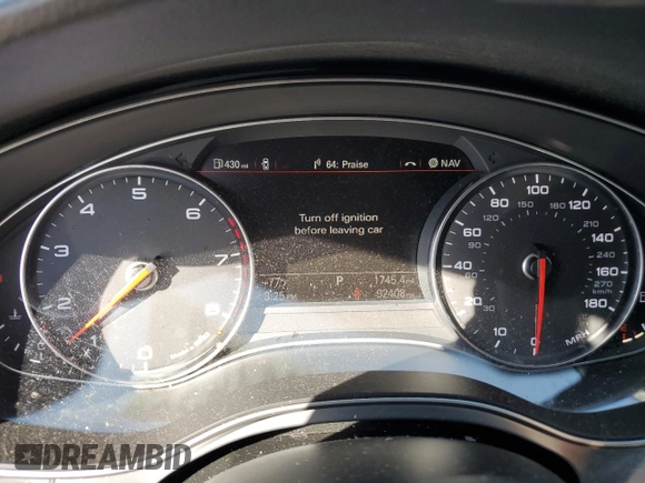 2015 Audi A7 3.0 Premium Plus with VIN WAUWGAFC4FN035730, listed as a Copart auction lot 69489153 with 92,408 mi miles. Bid and sale history available at carsss.com. Image 9.