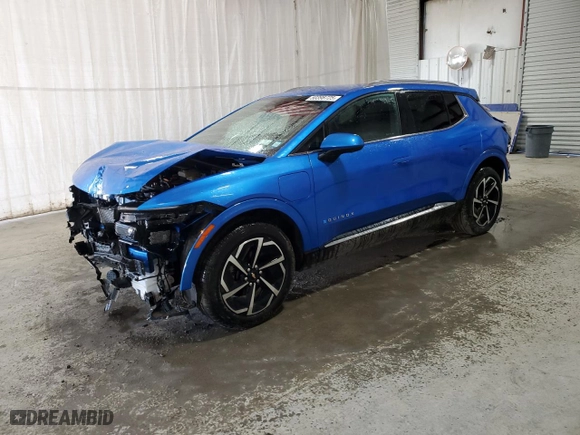 2025 Chevrolet Equinox EV LT with VIN 3GN7DLRR5SS130476, listed as a Copart auction lot 50398725 with 1,922 mi miles and Salvage Title. Bid and sale history available at carsss.com. Image 1.
