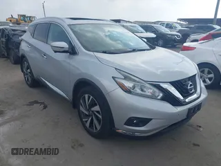 2018 Nissan Murano S z VIN 5N1AZ2MG5JN155236, wystawiony jako IAAI lot #41954375 z przebiegiem 74 799 mil mil oraz . Historia ofert i sprzedaży dostępna na DreamBid. Obrazek 1.