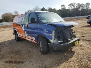 2017 Chevrolet Express Cargo Van with VIN 1GCWGAFF2H1246478, listed as a Copart auction lot 41787405 with 153,907 mi miles and Salvage Title. Bid and sale history available at carsss.com. Image 4.