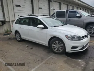 2018 Volkswagen Golf SportWagen S with VIN 3VWD17AUXJM755273, listed as a Copart auction lot 54240484 with 24,596 mi miles and Salvage Title. Bid and sale history available at carsss.com. Image 4.