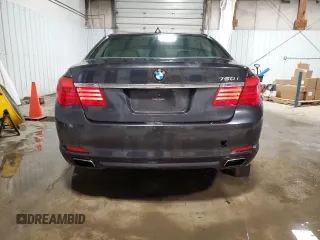 2011 BMW 7 Series 750i xDrive with VIN WBAKC6C51BC394293, listed as a Copart auction lot 55119865 with Not provided miles and Salvage title. Bid and sale history available at DreamBid. Image 6.