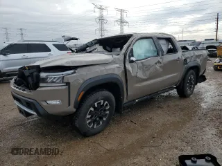2024 Nissan Frontier PRO-4X with VIN 1N6ED1EK6RN657604, listed as a Copart auction lot 43514335 with 0 mi miles and Salvage Title. Bid and sale history available at carsss.com. Image 1.