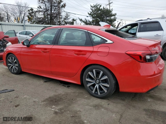 2022 Honda Civic Sedan EX with VIN 2HGFE1F78NH304333, listed as a Copart auction lot 47490815 with 42,405 mi miles and Salvage Title. Bid and sale history available at carsss.com. Image 2.