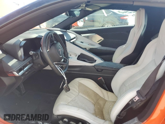 2021 Chevrolet Corvette 2LT with VIN 1G1YB3D44M5112278, listed as a Copart auction lot 73729174 with 0 mi miles and Salvage Title. Bid and sale history available at carsss.com. Image 7.