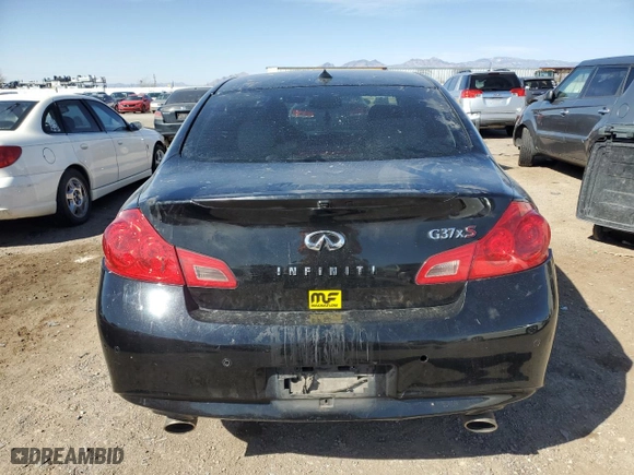 2011 Infiniti G37 Sedan x with VIN JN1CV6ARXBM403965, listed as a Copart auction lot 48796245 with 186,000 mi miles and Salvage Title. Bid and sale history available at carsss.com. Image 6.