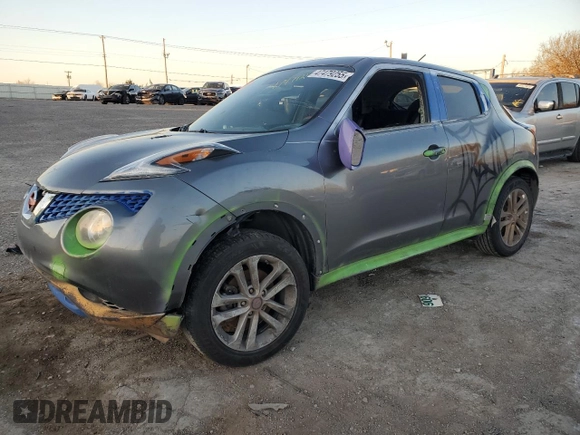 2015 Nissan Juke SV with VIN JN8AF5MR9FT509461, listed as a Copart auction lot 47479255 with 133,204 mi miles and Salvage Title. Bid and sale history available at carsss.com. Image 1.