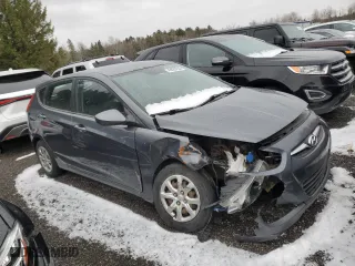 2013 Hyundai Accent GL with VIN KMHCT5AE4DU059431, listed as a Copart auction lot 43833235 with 1 mi miles and Salvage Title. Bid and sale history available at carsss.com. Image 4.