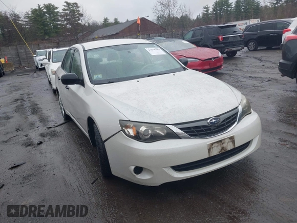 2008 Subaru Impreza Sedan (Natl) i w/Premium Pkg with VIN JF1GE61678H502027, listed as a IAAI auction lot 41976204 with 107,381 mi miles. Bid and sale history available at carsss.com. Image 1.