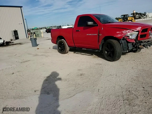 2012 Ram 1500 Express with VIN 3C6JD7AT3CG237549, listed as a Copart auction lot 42876845 with 121,131 mi miles and Salvage Title. Bid and sale history available at carsss.com. Image 11.