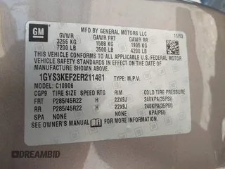 2014 Cadillac Escalade ESV Platinum z VIN 1GYS3KEF2ER211481, wystawiony jako IAAI lot #41880283 z przebiegiem 91 051 mil mil oraz . Historia ofert i sprzedaży dostępna na DreamBid. Obrazek 9.