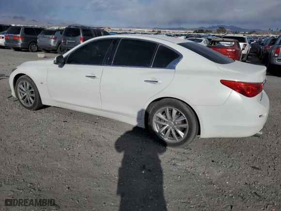 2015 Infiniti Q50 with VIN JN1BV7APXFM333244, listed as a Copart auction lot 47667115 with 72,354 mi miles and Salvage Title. Bid and sale history available at carsss.com. Image 2.