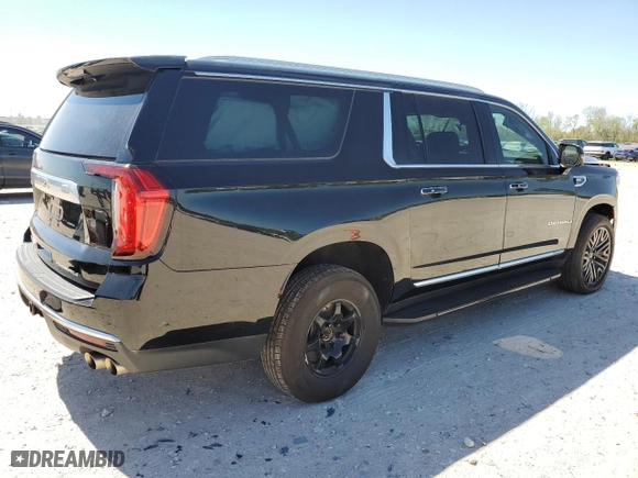 2021 GMC Yukon XL Denali with VIN 1GKS2JKL1MR290903, listed as a Copart auction lot 49654105 with 75,465 mi miles and Salvage Title. Bid and sale history available at carsss.com. Image 3.