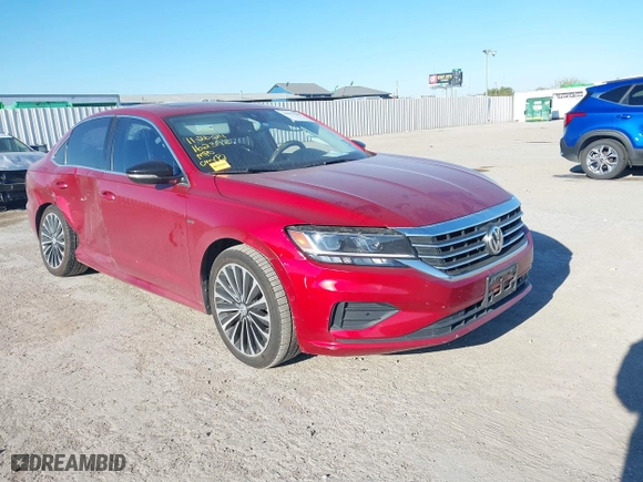 2022 Volkswagen Passat 2.0T Limited Edition with VIN 1VWBA7A3XNC009380, listed as a IAAI auction lot 40993689 with 63,435 mi miles. Bid and sale history available at carsss.com. Image 1.